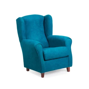 Sillón orejero extra pequeño azul