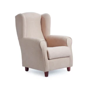 Sillón orejero extra pequeño beige