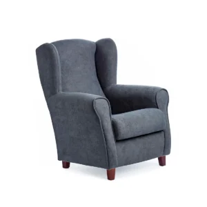 Sillón orejero extra pequeño marengo