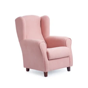 Sillón orejero extra pequeño rosa
